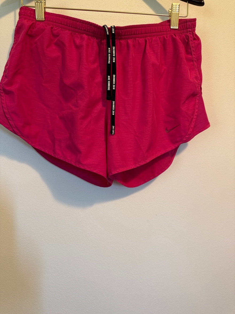 Nike Women's Hot Pink Athletic Running Shorts with Drawstring